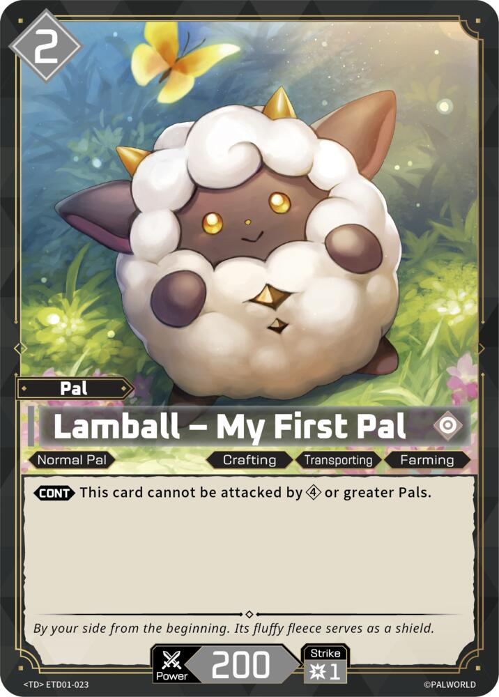 Lamball - My First Pal ETD01-023 Standard - Palworld Official Card Game Dawn of Palpagos