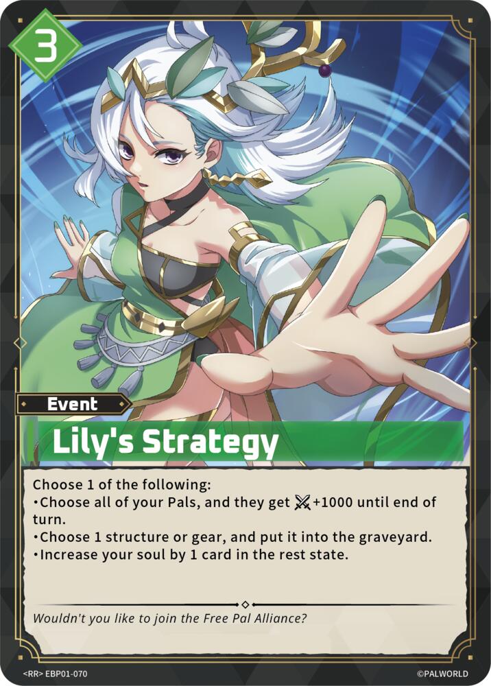 Lily's Strategy EBP01-070 Foil - Palworld Official Card Game Dawn of Palpagos