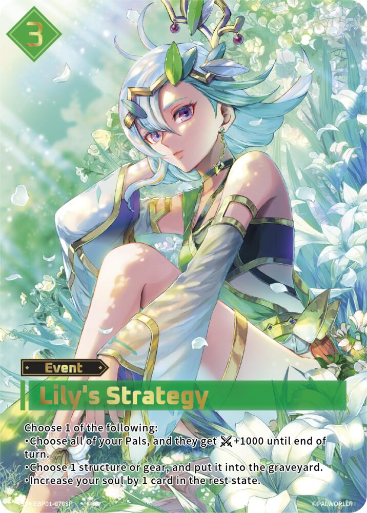 Lily's Strategy EBP01-070SP Foil - Palworld Official Card Game Dawn of Palpagos