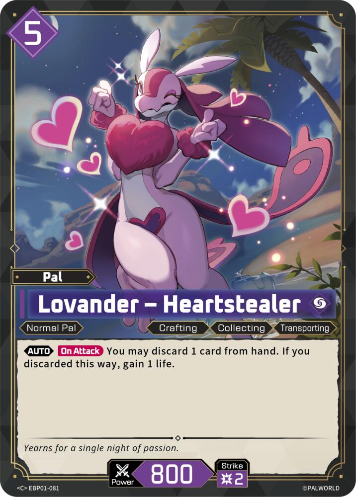 Lovander - Heartstealer EBP01-081 Standard - Palworld Official Card Game Dawn of Palpagos