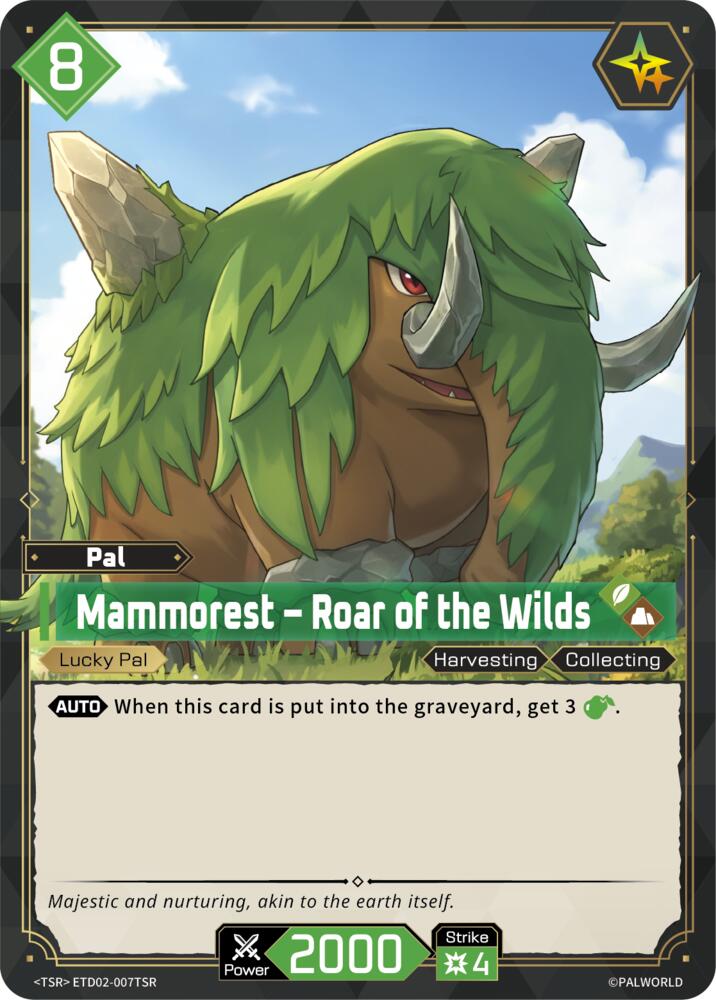 Mammorest - Roar of the Wilds ETD02-007TSR Foil - Palworld Official Card Game Dawn of Palpagos