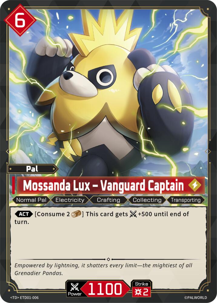 Mossanda Lux - Vanguard Captain ETD01-006 Standard - Palworld Official Card Game Dawn of Palpagos