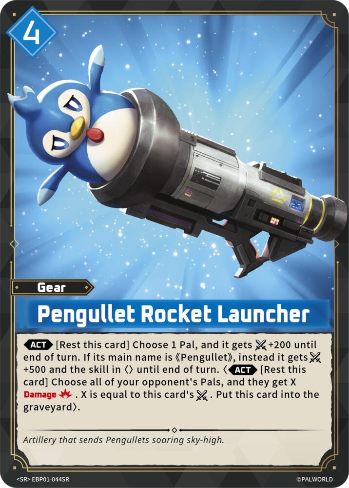 Pengullet Rocket Launcher EBP01-044SR Foil - Palworld Official Card Game Dawn of Palpagos