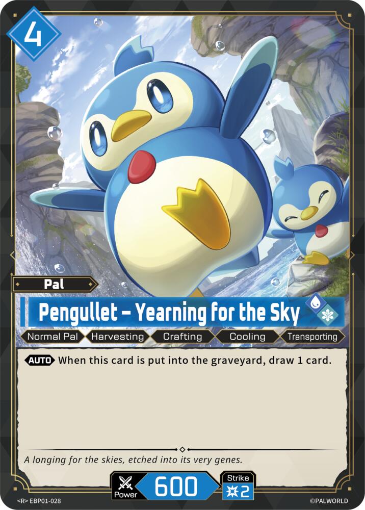Pengullet - Yearning for the Sky EBP01-028 Foil - Palworld Official Card Game Dawn of Palpagos