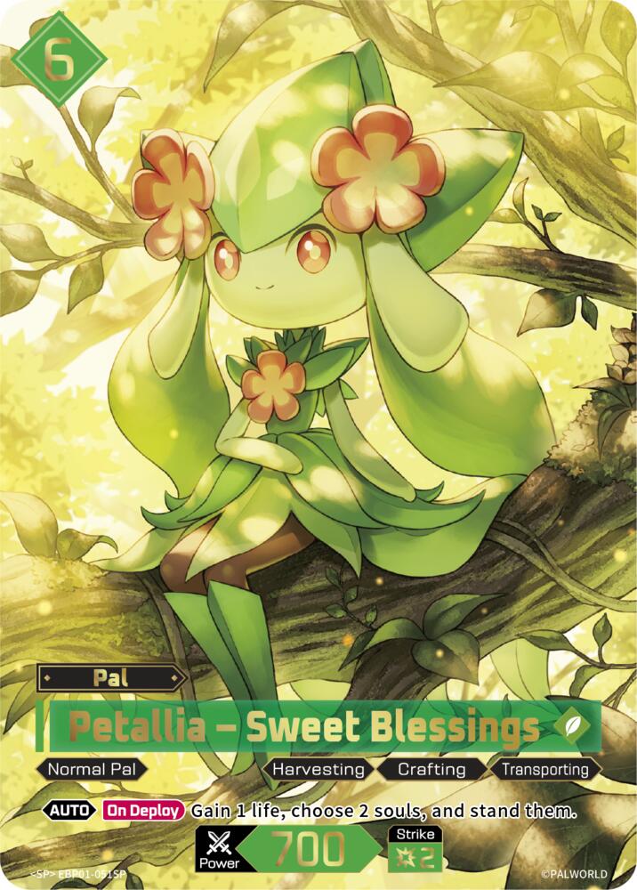 Petallia - Sweet Blessings EBP01-051SP Foil - Palworld Official Card Game Dawn of Palpagos