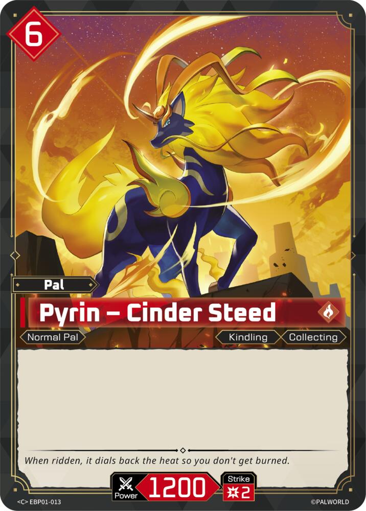 Pyrin - Cinder Steed EBP01-013 Standard - Palworld Official Card Game Dawn of Palpagos