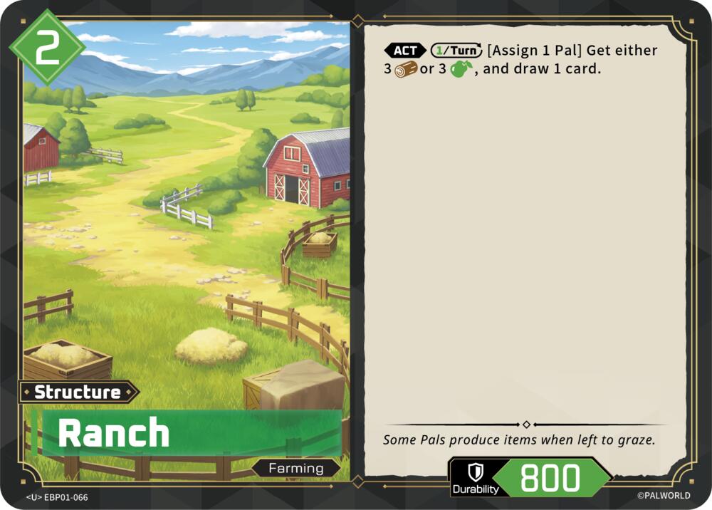 Ranch EBP01-066 Standard - Palworld Official Card Game Dawn of Palpagos