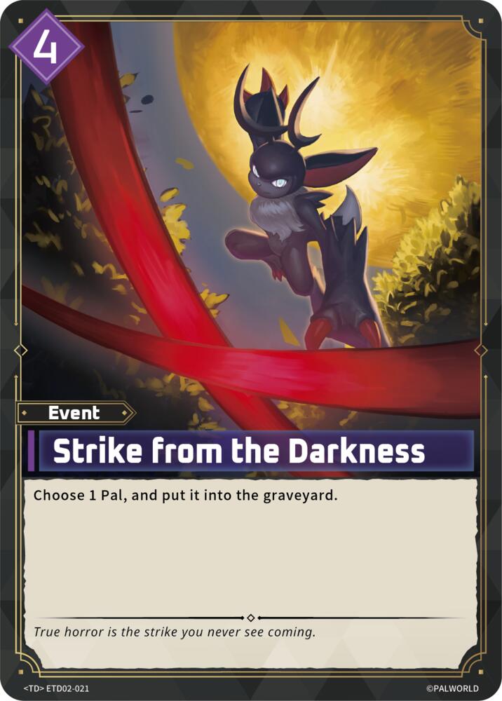 Strike from the Darkness ETD02-021 Standard - Palworld Official Card Game Dawn of Palpagos