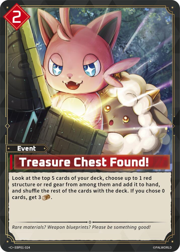 Treasure Chest Found! EBP01-024 Standard - Palworld Official Card Game Dawn of Palpagos