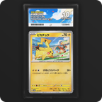 Pikachu 120/SV-P Promo Ace Grading 10, front of the graded slab