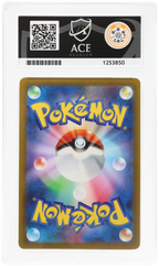 Pikachu 120/SV-P Promo Ace Grading 5, close-up back view of the certified slab