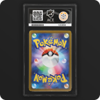 Pikachu 120/SV-P Promo Ace Grading 9, back of the graded slab