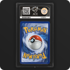Pikachu 051/162 Temporal Forces Ace Grading 10, back of the graded slab