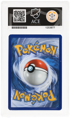 Pikachu 051/162 Temporal Forces Ace Grading 10, close-up back view of the certified slab