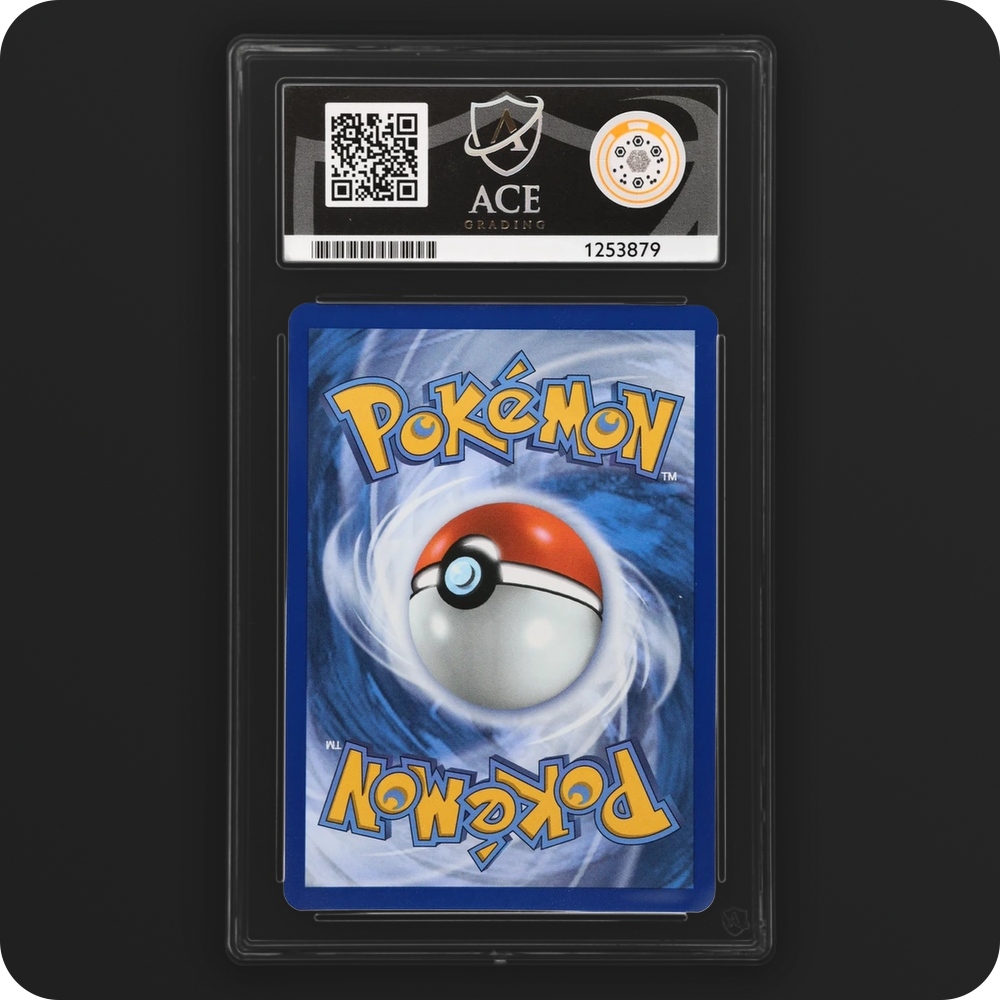 Pikachu 051/162 Temporal Forces Ace Grading 10 — back of the graded slab