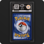 Pikachu 051/162 Temporal Forces Ace Grading 8, back of the graded slab