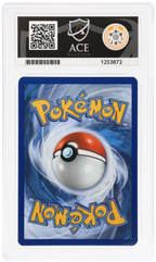 Pikachu 051/162 Temporal Forces Ace Grading 9, close-up back view of the certified slab