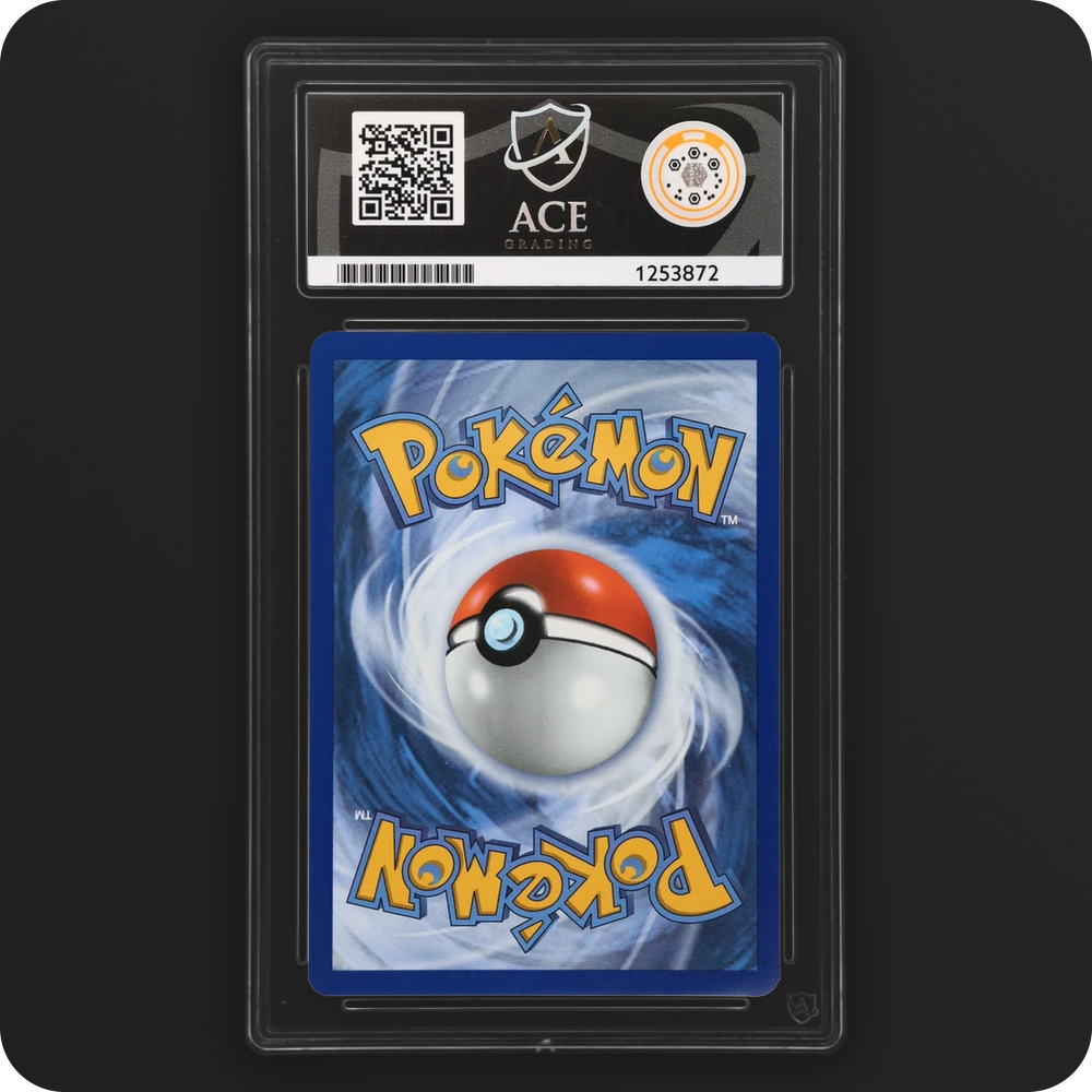 Pikachu 051/162 Temporal Forces Ace Grading 9 — back of the graded slab