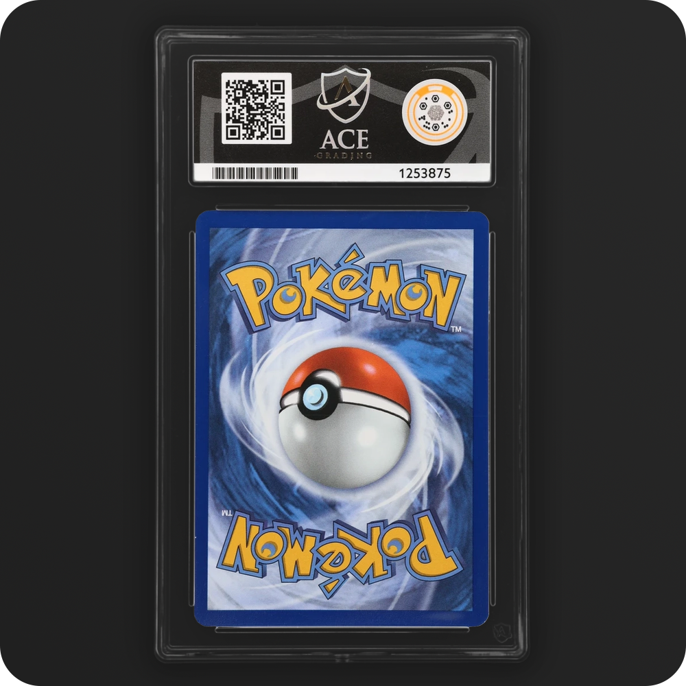 Pikachu 051/162 Temporal Forces Ace Grading 9 — back of the graded slab