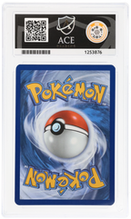 Pikachu 051/162 Temporal Forces Ace Grading 9, close-up back view of the certified slab