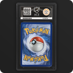 Pikachu 051/162 Temporal Forces Ace Grading 9, back of the graded slab