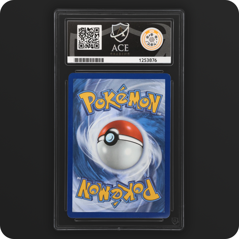 Pikachu 051/162 Temporal Forces Ace Grading 9 — back of the graded slab