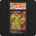 Pikachu V 157/172 Brilliant Stars Ace Grading 9 — front of the graded slab
