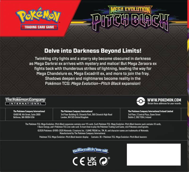 Pokemon TCG: Pitch Black - Booster Box (36 Packs)
