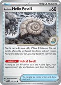 Antique Helix Fossil 153/165 Reverse Holofoil, 151 Pokémon card