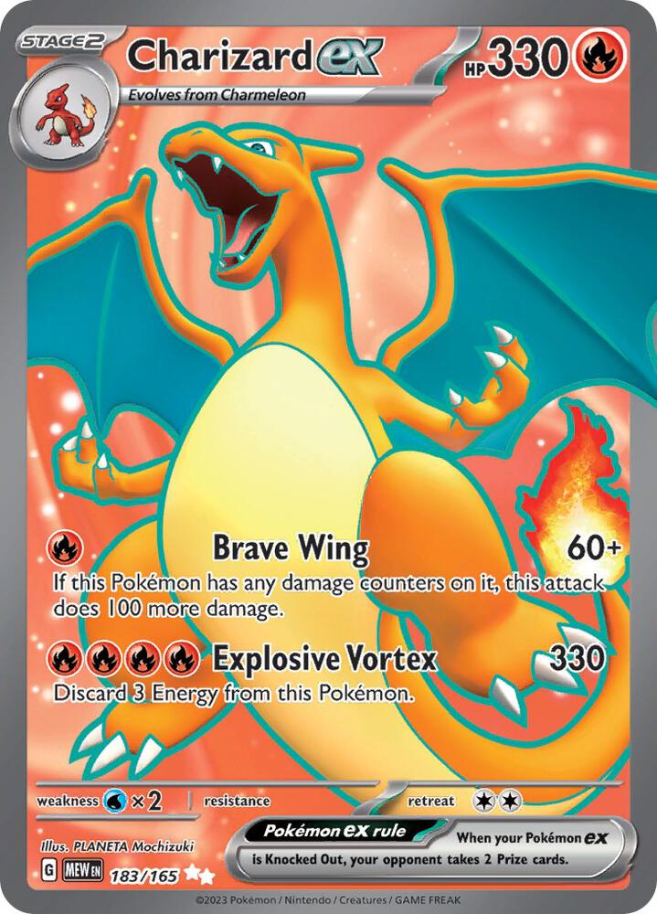 Pokemon - 151 - Charizard ex - 183/165 - Holofoil