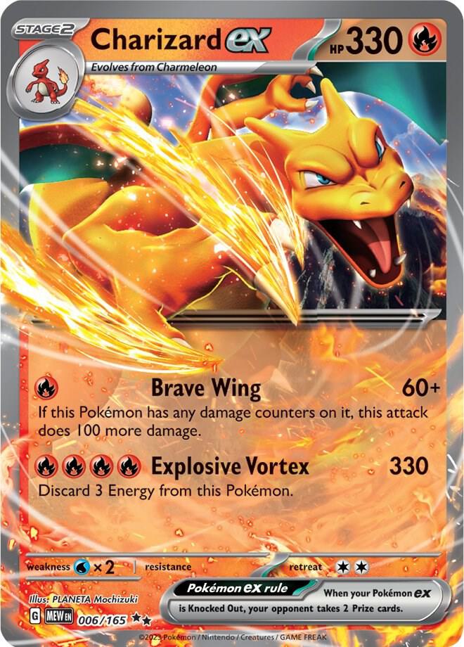 Charizard ex 006/165 Holofoil — 151 Pokémon card