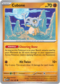 Cubone 104/165 Reverse Holofoil — 151 Pokémon card
