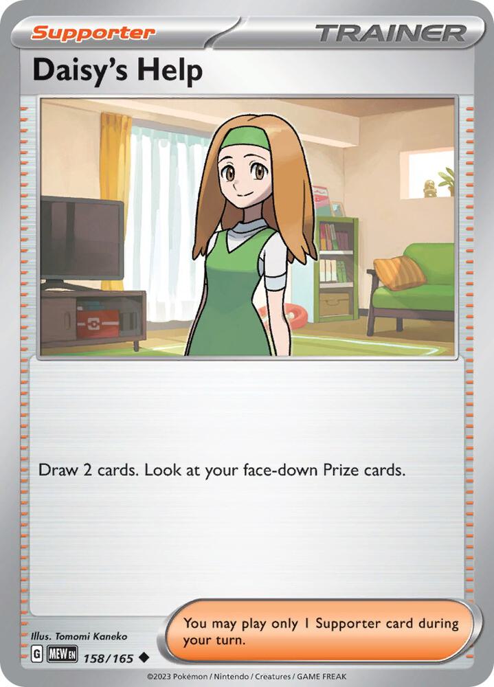 Daisy's Help 158/165, 151 Pokémon card