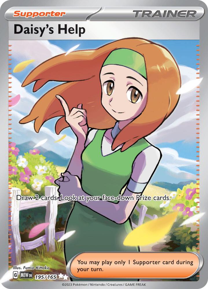 Daisy's Help 195/165 Holofoil — 151 Pokémon card