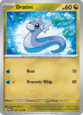 Dratini 147/165 Reverse Holofoil, 151 Pokémon card