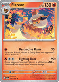 Flareon 136/165 Reverse Holofoil — 151 Pokémon card