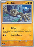Geodude 074/165 — 151 Pokémon card