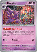 Haunter 093/165 Reverse Holofoil — 151 Pokémon card