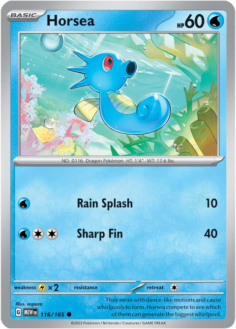 Pokemon - 151 - Horsea - 116/165
