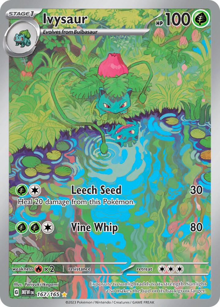 Ivysaur 167/165 Holofoil — 151 Pokémon card