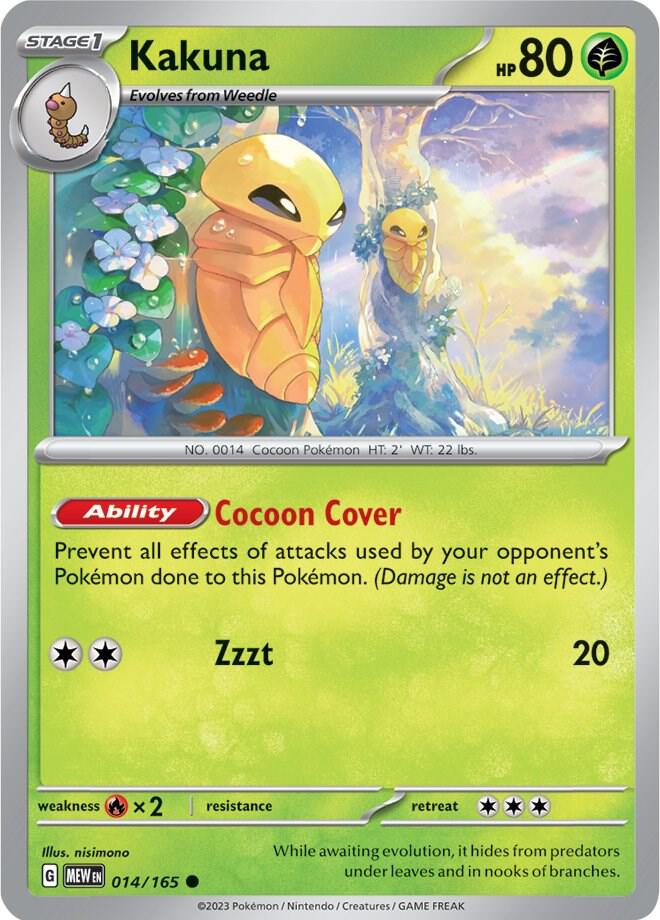 Kakuna 014/165 Reverse Holofoil — 151 Pokémon card