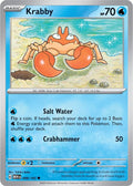 Krabby 098/165 Reverse Holofoil — 151 Pokémon card