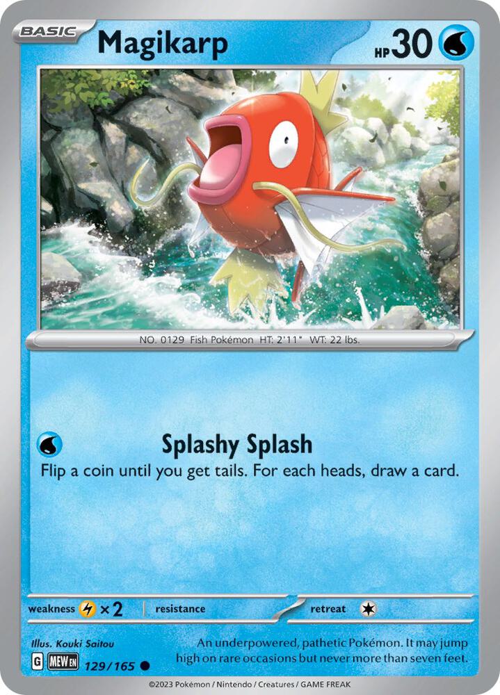Pokemon - 151 - Magikarp - 129/165 - Reverse Holofoil