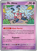Mr. Mime 122/165 Reverse Holofoil — 151 Pokémon card