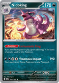 Nidoking 034/165 Reverse Holofoil — 151 Pokémon card
