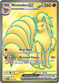 Ninetales ex 186/165 Holofoil — 151 Pokémon card
