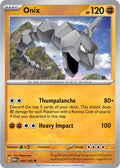 Onix 095/165 — 151 Pokémon card