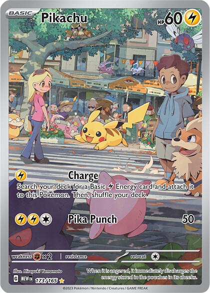 Pikachu 173/165 Holofoil — 151 Pokémon card