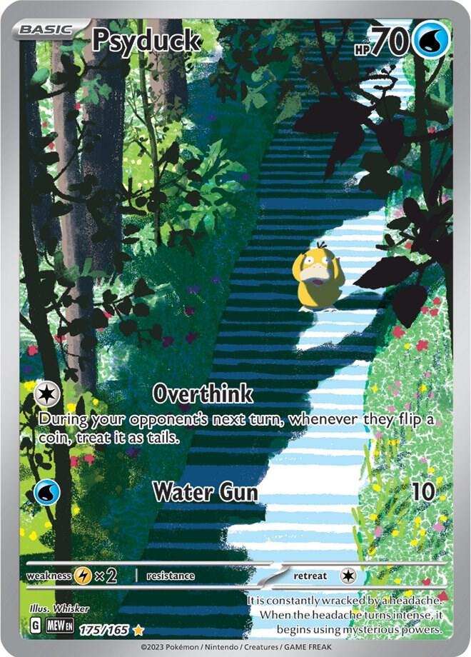 Psyduck 175/165 Holofoil — 151 Pokémon card
