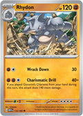 Rhydon 112/165 Reverse Holofoil — 151 Pokémon card